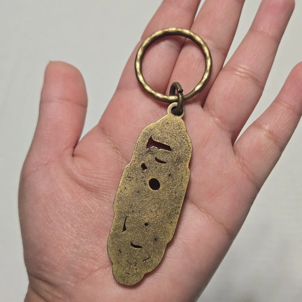 Vintage El Dorado‎ Hotel Casino Reno Nevada Keychain Key Fob Brass Tone Metal